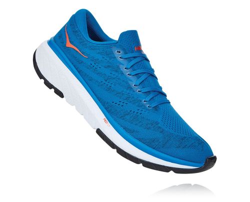 Men's Hoka One One Cavu 3 Road Running Shoes Imperial Blue / White | SLNP09184