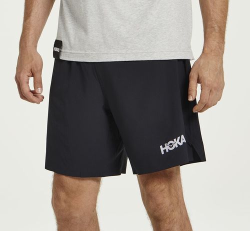 Men's Hoka One One Glide 7" Shorts Black | ALKP01247