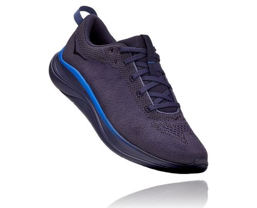 Men's Hoka One One Hupana Flow Road Running Shoes Deep Well / Odyssey Grey | GRMF35706