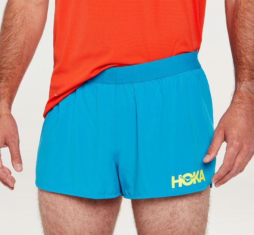 Men's Hoka One One Performance Woven 2" Short Shorts Diva Blue | HQPE38710