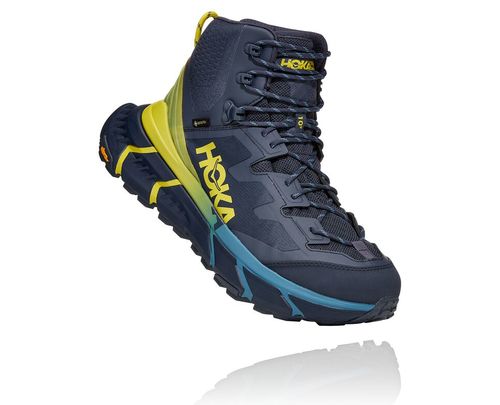 Men's Hoka One One TenNine Hike GORE-TEX Hiking Boots Ombre Blue / Green Sheen | MPXW60934