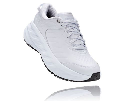 Women's Hoka One One Bondi Sr Road Running Shoes White | FBQC78625