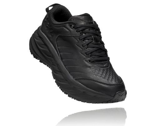 Women's Hoka One One Bondi Sr Road Running Shoes Black / Black | ZSQT29864