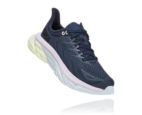 Women's Hoka One One Clifton Edge Road Running Shoes Outer Space / Orchid Hush | LJIC65308