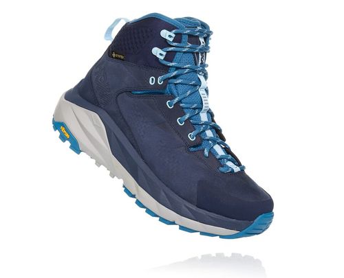 Women's Hoka One One Kaha GORE-TEX Hiking Boots Black Iris / Blue Sapphire | QJLD63278