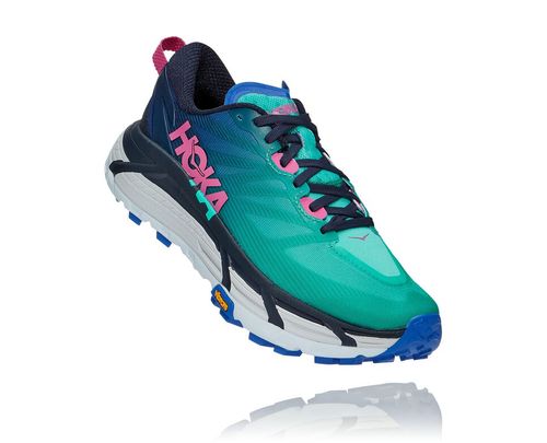 Women's Hoka One One Mafate Speed 3 Trail Running Shoes Dazzling Blue / Atlantis | GEJO52947