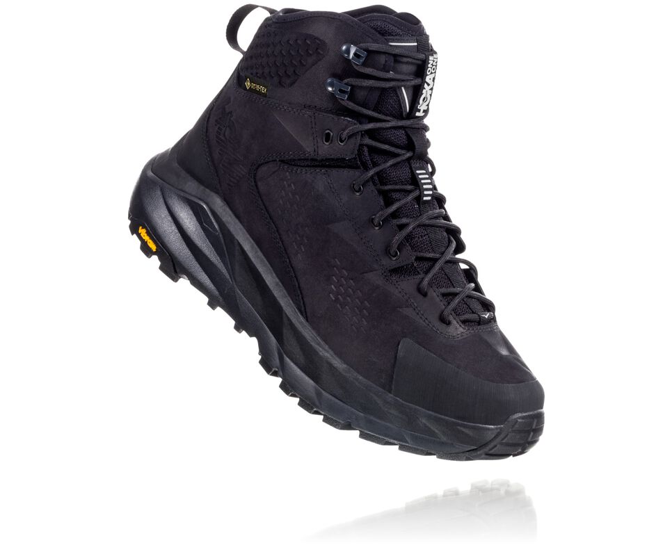 Men\'s Hoka One One Kaha GORE-TEX Hiking Boots Black / Phantom | HPFZ12495