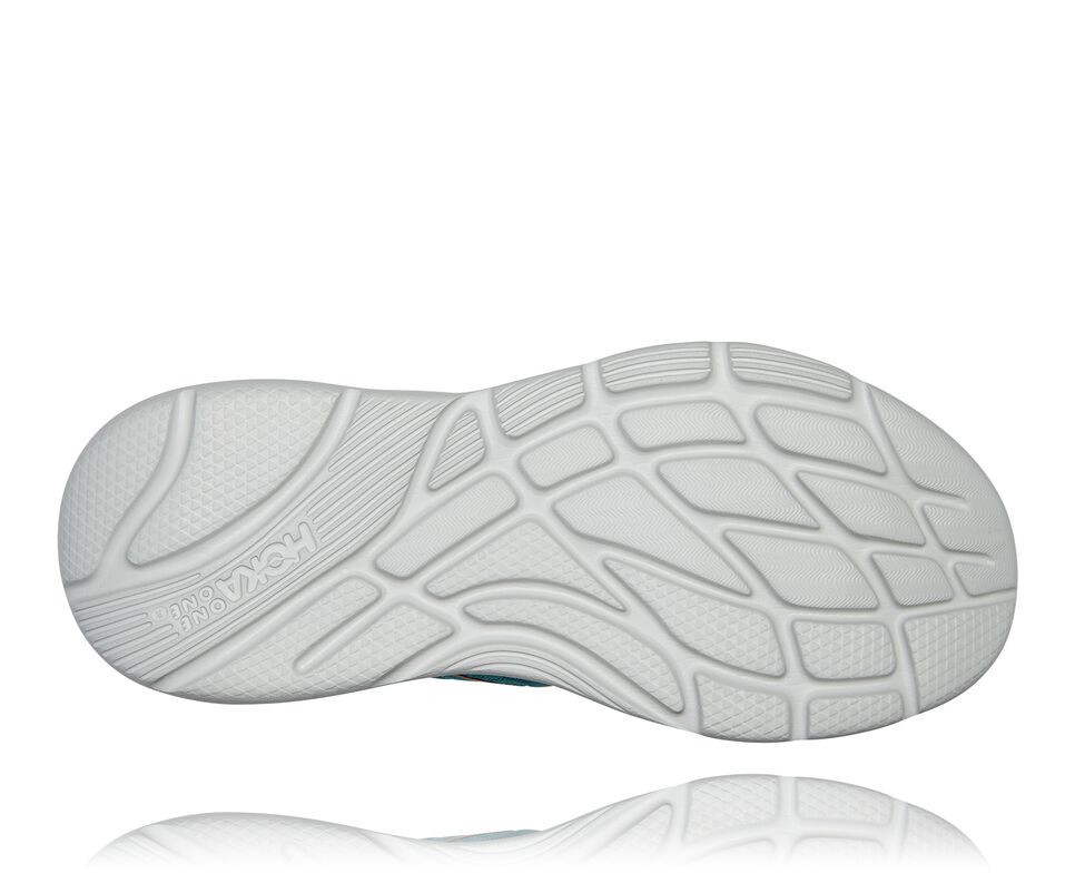 Men's Hoka One One Ora Recovery Shoe 2 Sandals Aquarelle / Blazing Orange | BNXE84203