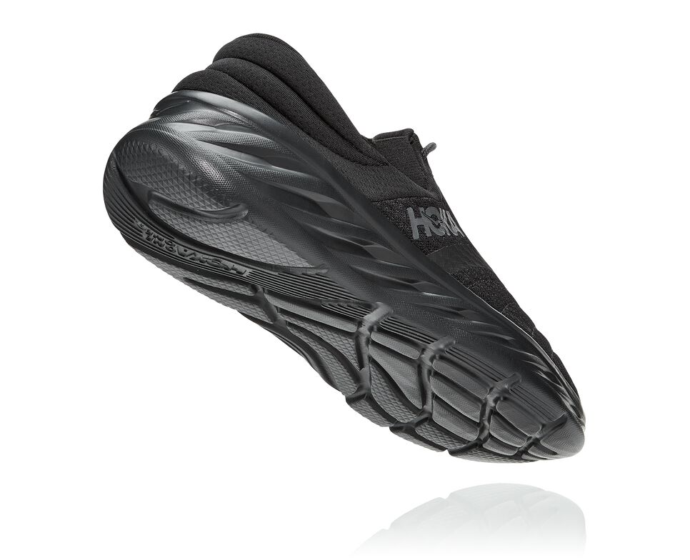 Men's Hoka One One Ora Recovery Shoe 2 Sandals Black / Black | VQOP46589