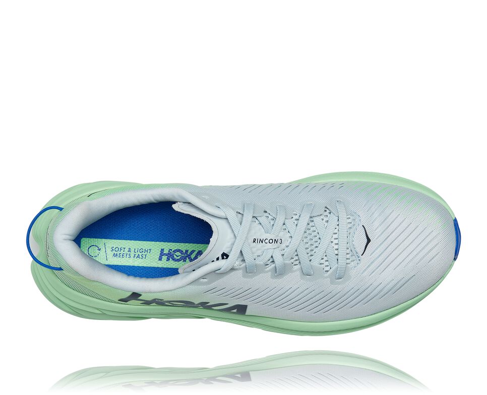 Men's Hoka One One Rincon 3 Road Running Shoes Plein Air / Green Ash | VHJR28746