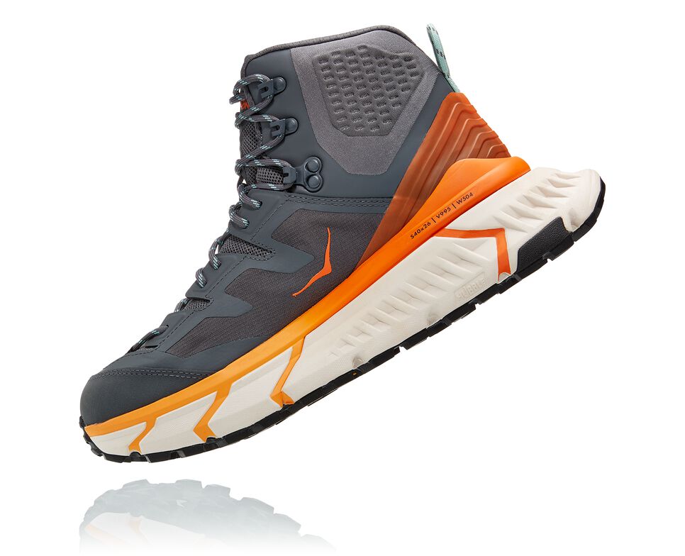 Men's Hoka One One TenNine Hike GORE-TEX Hiking Boots Castlerock / Persimmon Orange | LVAY70534