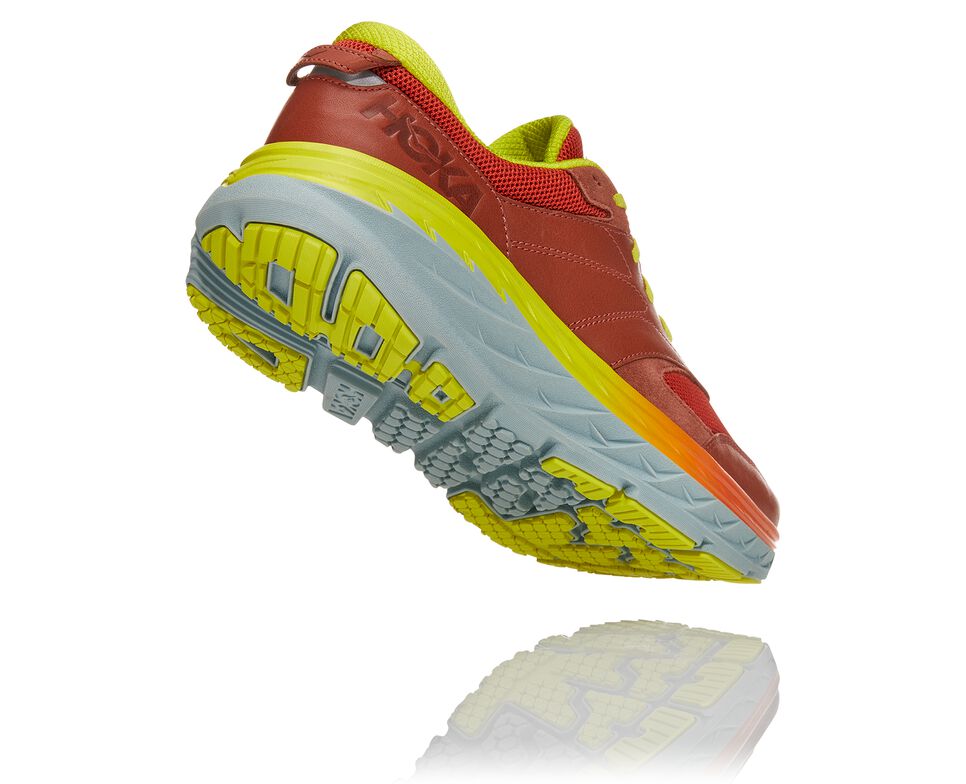 Unisex Hoka One One Bondi L Road Running Shoes Auburn / Chili | QUMK81603