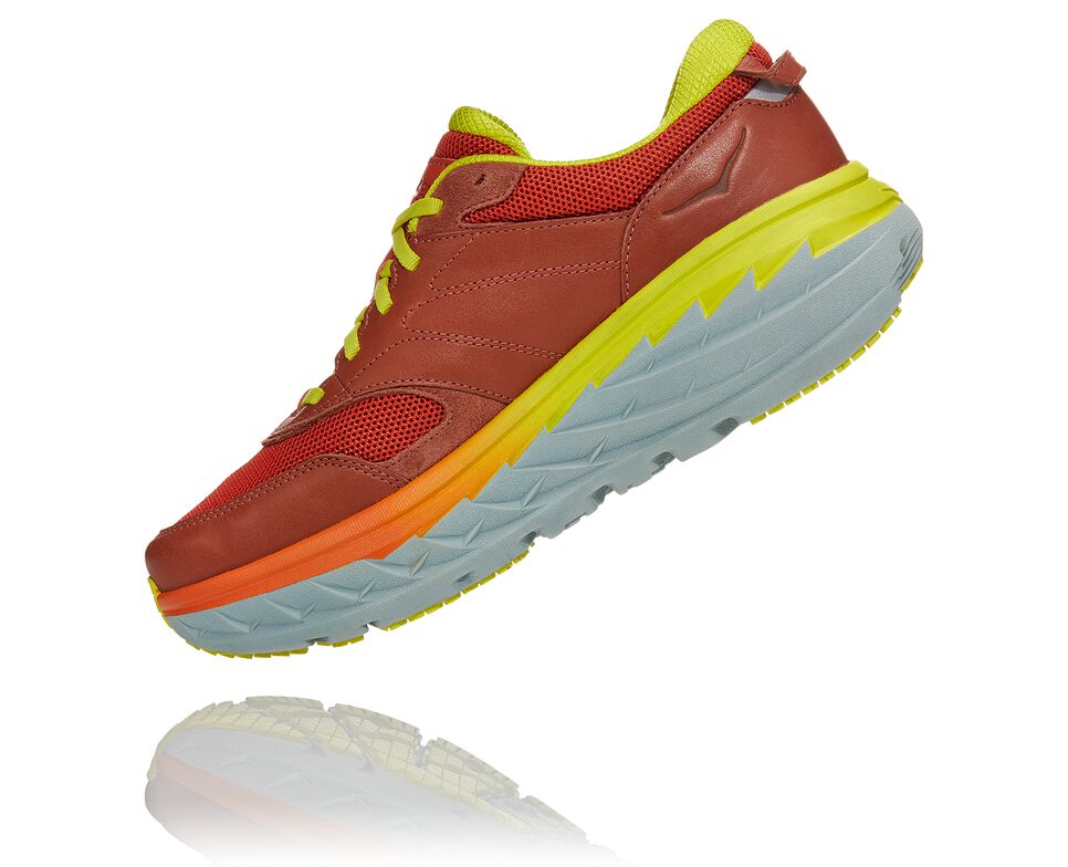 Unisex Hoka One One Bondi L Road Running Shoes Auburn / Chili | QUMK81603