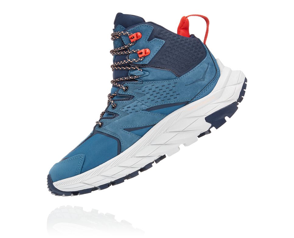 Women's Hoka One One Anacapa Mid GORE-TEX Hiking Boots Real Teal / Outer Space | ZBXT76450