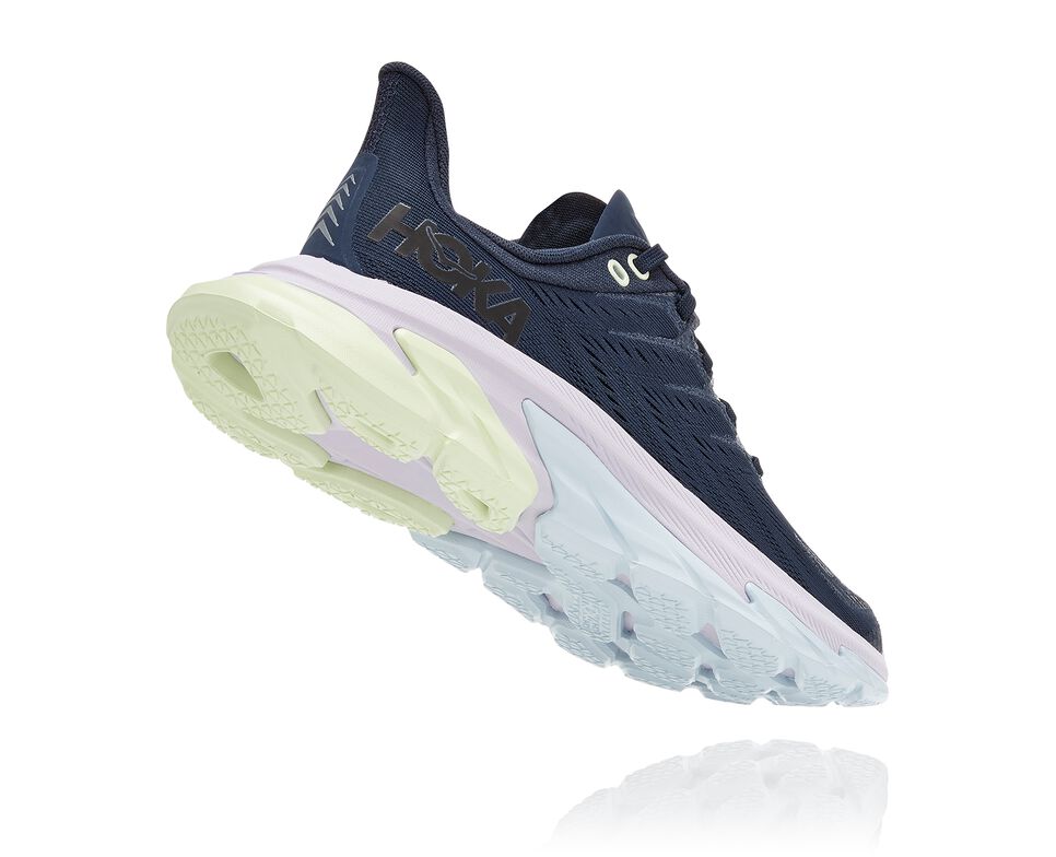 Women's Hoka One One Clifton Edge Road Running Shoes Outer Space / Orchid Hush | ATBG23586