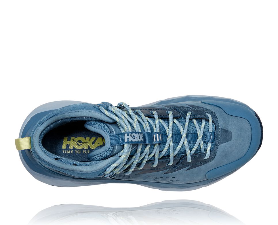 Women's Hoka One One Kaha GORE-TEX Hiking Boots Provincial Blue / Blue Fog | HXTE13582