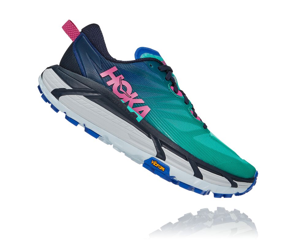 Women's Hoka One One Mafate Speed 3 Trail Running Shoes Dazzling Blue / Atlantis | GEJO52947