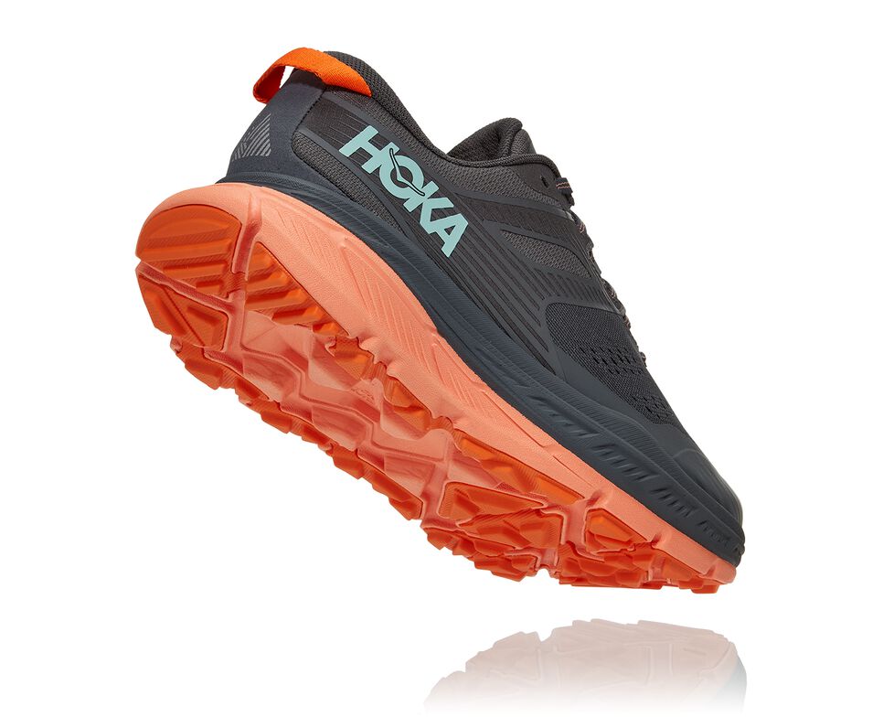 Women's Hoka One One Stinson Atr 6 Trail Running Shoes Castlerock / Cantaloupe | NQBC08542