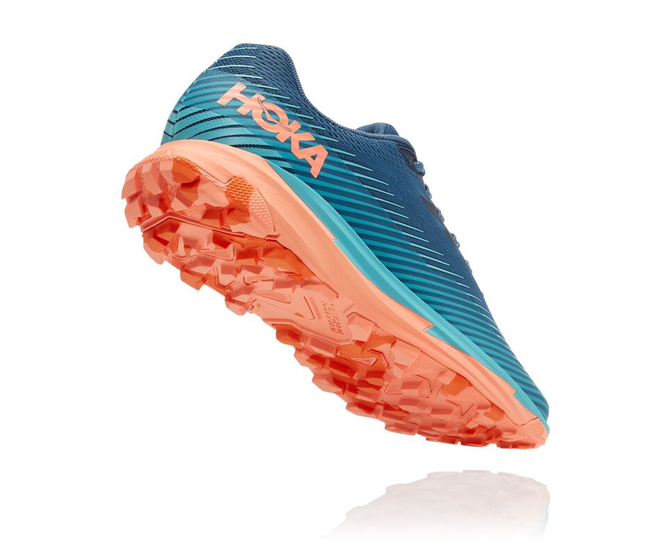 Women's Hoka One One Torrent 2 Trail Running Shoes Real Teal / Cantaloupe | ZPYW21659